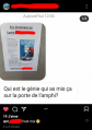 Autre réaction sur le compte crush du lycée.